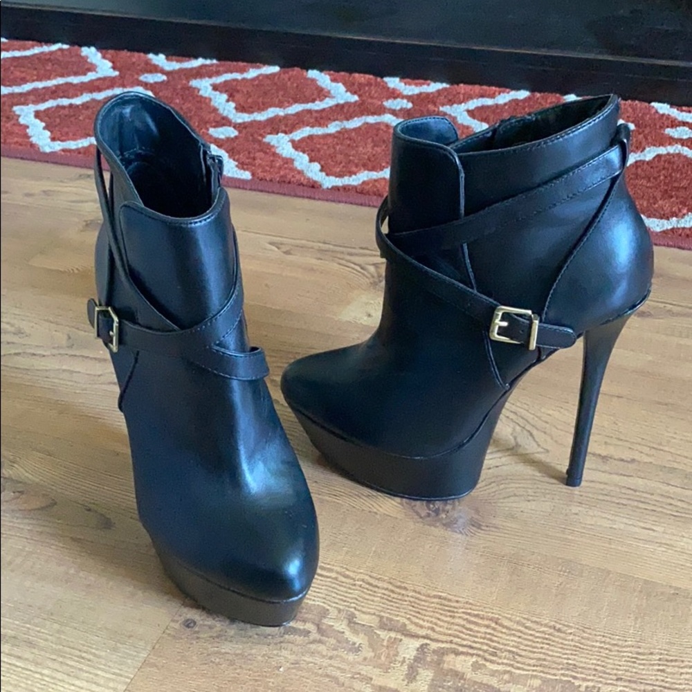 Steve Madden Black Stiletto Booties